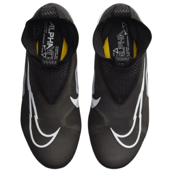Nike Alpha Menace Elite 3 Football Cleats Men's Size:16 In Black/White/Iron Grey - Picture 7 of 16